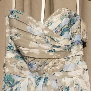 David Bridal Floral Bridesmaid dress